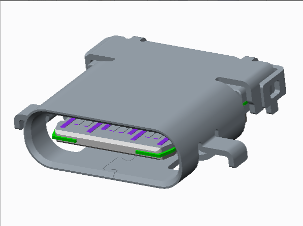 USB-Type-CF/無彈SMT+DIP/單殼L8.65